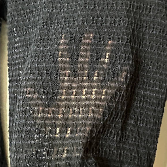 Loft Navy Knit Crew Neck Sweater size M - Picture 3 of 6